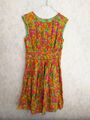 Boden Damen Kleid, Sommerkleid, Abendkleid, Gr 34/36, bunt, Hippie, rosa grün