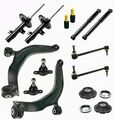 4 Stoßdämpfer Gas Domlager Koppelstangen HD Querlenker Serie für VW Bus T5 T6
