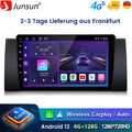 9'' Android 13 128G Carplay Autoradio Für BMW E38 E39 E53 X5 GPS Navi DAB SWC BT