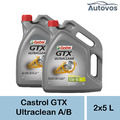 Castrol GTX Ultraclean 10W-40 A/B 10 Liter Motoröl ACEA C3/B4 VW Fiat MB Renault