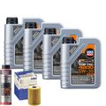 Motoröl 5W30 LIQUI MOLY Top Tec 4200 4L+MAHLE Ölfilter +Ölschlammspülung