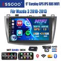 2+32G DAB+ Android 13 CarPlay Autoradio GPS NAV RDS Kamera Für Mazda 3 2010-2013