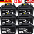 6X 18V 9Ah 12Ah Akku Für Makita BL1850 BL1830 LXT BL1860B Led Anzeige Original