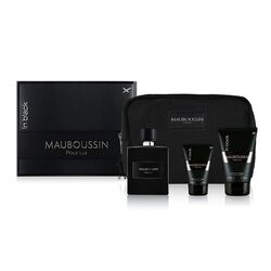 Coffret parfum Homme MAUBOUSSIN pour lui  In black- 3 PRODUITS + EAU DE PARFUM