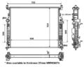 Wasserkühler Motorkühler NRF für Mercedes X164 W164 W251 V251 2005-2014 53936