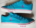 Scarpe Sneakers Polo Ralph Lauren Uomo 40 Blu Celeste Cobalto Lacci casual shoes