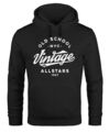 Hoodie Herren College Style Schriftzug Oldschool Vintage Allstars