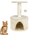 Katzen KRATZBAUM klein Katzenbaum Katzenkratzbaum Sisal Plüsch beige 60 cm