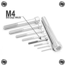 Zylinderschrauben DIN 912 Edelstahl A2 VA V2A Innensechskant Zylinderkopf M2-M12✅✅✅Schrauben-Niro® - Profiqualität vom Fachhändler!✅✅✅