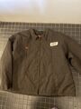 Vintage „Red Kap“ Workwear Jacke 5XL 90er Stepp gefüttert Eisenhower braun Zip „PAT“