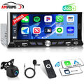 DAB+ 6.9 Zoll Carplay 1 Din Autoradio 2G+64G Android 13 GPS Navi WiFi BT Kamera