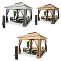 Faltpavillon 3x3/3,3x3,3m Pavillon Pop Up Pavillion Gartenzelt Wasserdicht UV50+