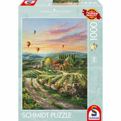 Schmidt Spiele Puzzle Peaceful Valley Vineyard Thomas Kinkade Studios 1000 Teile