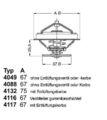 BorgWarner (Wahler) (4116.87D1) Thermostat, Kühlmittel für AUDI VOLVO VW