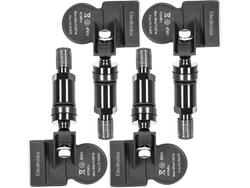 4x TPMS Reifendrucksensoren Metallventil Schwarz für Smart ForTwo Fiat Talento