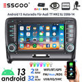 32G Android 13 Autoradio DAB+ Carplay GPS NAVI RDS BT Für Audi TT MK2 8J 2006-14