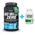 Biotech USA 100% Iso Whey Zero 908 g - Protein Eiweiß + Gratis Ginkgo Biloba