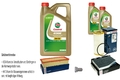 BOSCH Inspektionspaket 7 L Castrol EDGE 5W-30 LL für VW Golf VI Cabriolet 2.0