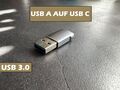 3.0 USB Adapter Stecker ALU USB-C Ladeadapter Konverter USB A auf USB C Buchse