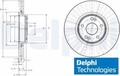 2x Bremsscheibe Delphi BG3688 2 Bremsscheiben Vorderachse Vorne für Renault