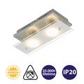 B-Ware LED 6W Deckenleuchte Briloner "TELL" Deckenlampe nickel Wohnzimmer Küch