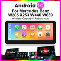 10,25'' Autoradio Für Mercedes C GLC V Class W205 X253 Android 14 GPS Navi WIFI