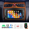 Android 13 Carplay 2+64G Autoradio GPS NAVI Für Benz C-Klasse CLC W203 CLK W209