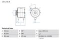 Lichtmaschine Generator Lima BOSCH 0 986 030 760 +71.40€ Pfand für METRO MONTEGO