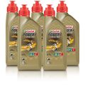 CASTROL 5x 1 L LITER POWER1 RACING 4T 10W-50 4-TAKT MOTORRAD-ÖL MOTOR-ÖL 034