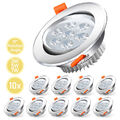 10X LED Einbaustrahler Einbauleuchte 3W/5W/7W Kinderzimmer Deckenspots