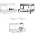 Etagenbett 90 140 x200 Kinder Hochbett Stockbett Matratze Bettkasten Homestyle4u