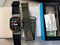 Apple Watch Ultra 49mm Titangehäuse mit Grün Alpine Loop Armband, Medium,BAT 93%