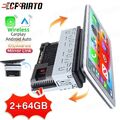 2+64GB Android 13 Carplay Autoradio GPS Navi 1 DIN 360° Drehbar Bildschirm WIFI