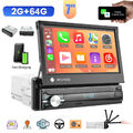 2+64G 1 Din 7'' Android 13 Autoradio MP5 Mit GPS Navi BT WIFI USB FM AUX Carplay