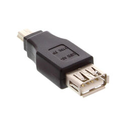 3 x InLine USB 2.0 Adapter Buchse A auf Mini-5pol 5pin Stecker Kupplung