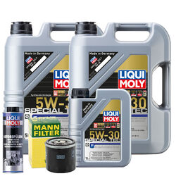 Motoröl 5W30 LIQUI MOLY Special Tec F 11L +MANN Ölfilter +Spülung