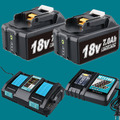 4x Für Makita Akku 18V 6000mAh 8.0Ah BL1860B BL1830 197422-4 / DC18RC Ladegerät