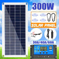 300W 12V Solarpanel Solarmodul 30A Ladegerät USB Kit Für Wohnwagen Camping Boot