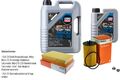 MAHLE Inspektionspaket 6 L Liqui Moly Top Tec 4600 5W-30 für Opel Agila (A) 1.2