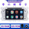 Android 14.0 Autoradio GPS Für Ford Focus Mondeo MK4 S-Max DVD DAB BT-5.0 Camera