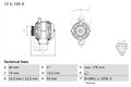 Lichtmaschine Generator Lima BOSCH 0 986 042 790 +72.24€ Pfand für TRANSIT FORD