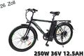 NEW 26Zoll Elektrofahrrad,36V E-Moutainbike, 12,5Ah City E-Bike 6-Gang Myatu