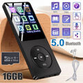 Bluetooth MP3 MP4 Player LCD Display HiFi Bass Musik Spieler FM Radio Audio 16GB