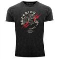 Neverless® Herren T-Shirt Vintage Shirt Printshirt Superior Eagle Since 1976