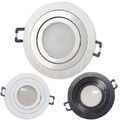 LED Einbaustrahler rund 230V GU10 1W-9W Einbau-Spot Strahler 75-85mm