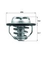 MAHLE Thermostat Kühlmittel BEHR TX 122 82 für OPEL CHEVROLET FIAT SAAB ALFA G09