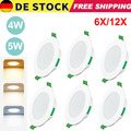 6-12x LED Einbaustrahler Decken Leuchte Flach Strahler Dimmbar 230V Einbau Spot