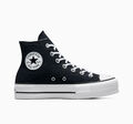 Converse Chuck Taylor All Star Lift Plateau High-Top Canvas Schuhe schwarz