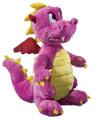 Heunec 378056 Drache stehend pink 20 cm Plüsch/Stoff/Kuscheltier