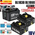 10X Für Makita Akku 18V 6Ah 5Ah 8Ah 9Ah BL1860B BL1850B BL1840B BL1830B Ersetzen